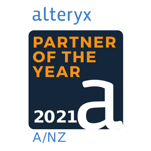 Alteryx Partner of the Year ANZ 2021 Badge